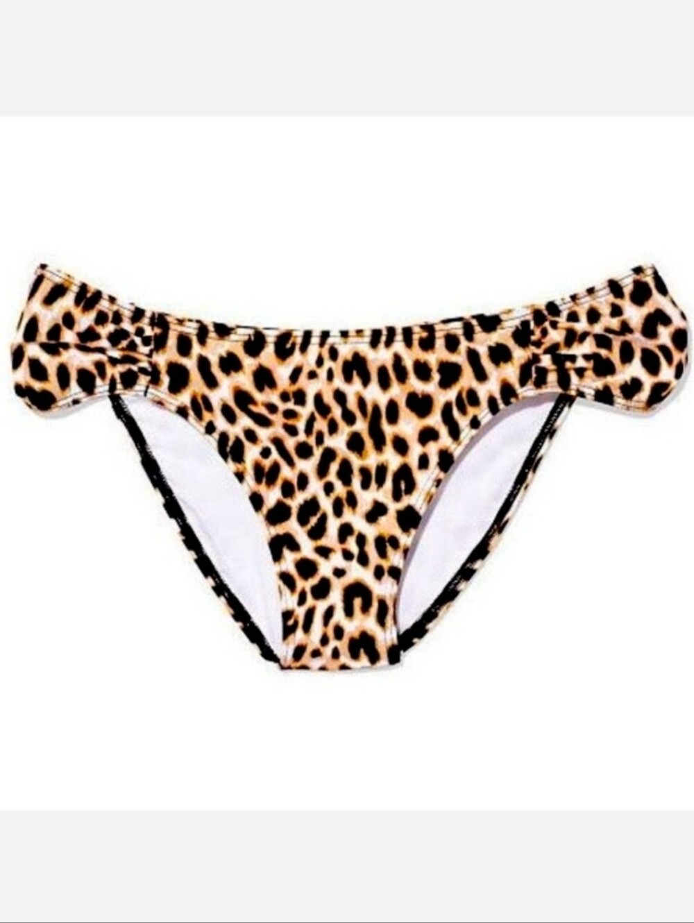 Victoria's Secret PINK Ruched Leopard Print Bikini Bottoms/ XS